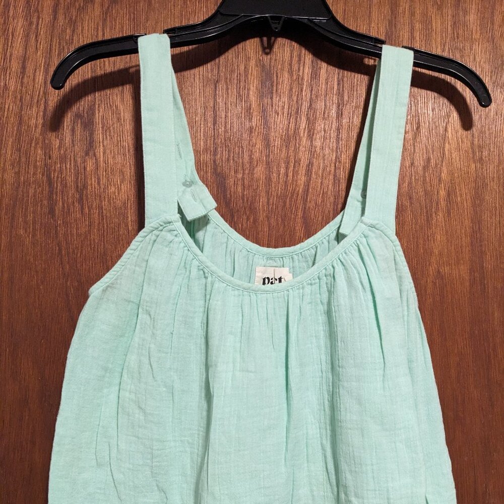 Pact mint green sleeveless blouse (size M)